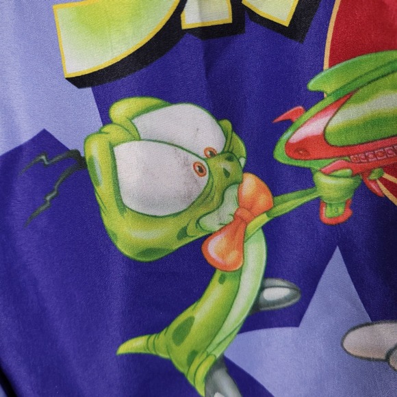 Members Only Space Jam Jacket Bugs Bunny Lola Bunny Taz Daffy Duck Purple L - Picture 6 of 11